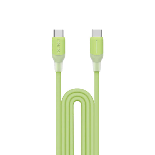 Momax 1-Link USB-C To USB-C (1.2m / Support 60W) Charging + Data Transfer cable (TPE + Silicon) - Green