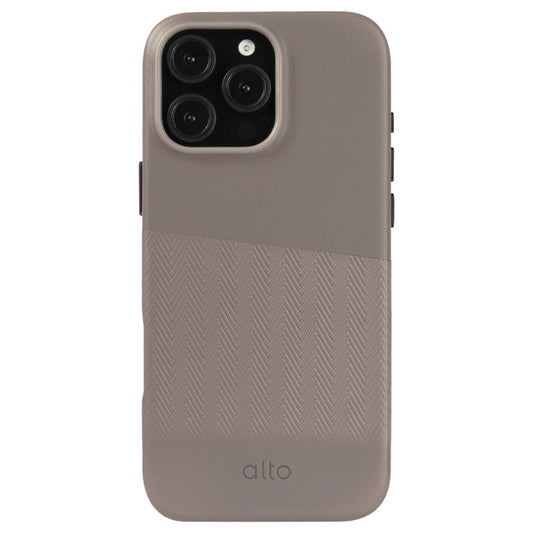 ALTO Herring Leather Mag Case for iPhone 16 Pro Max - Cement