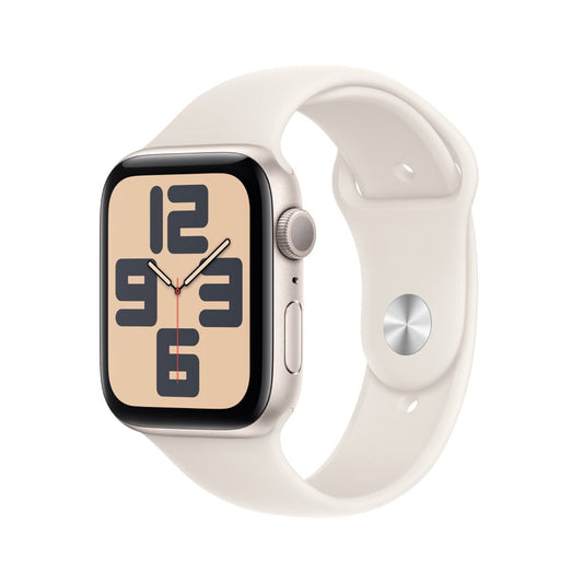 Apple AW 44mm Starlight Aluminium Case SE G2 GPS - Starlight Sport Band S/M