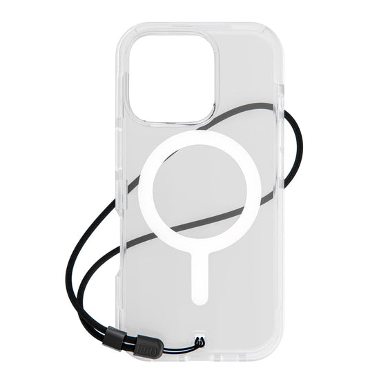 เคส Bodyguardz Ace Pro รองรับ MagSafe สำหรับ iPhone 16 Pro สี Clear/White จากแบรนด์ BODYGUARDZ