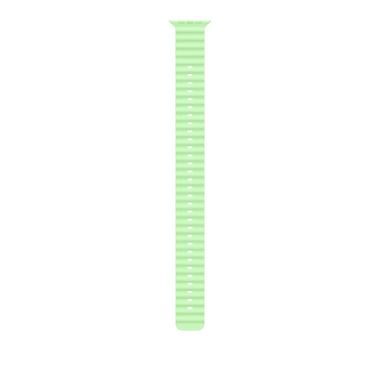49mm Neon Green Ocean Band Extension - Black Titanium Finish