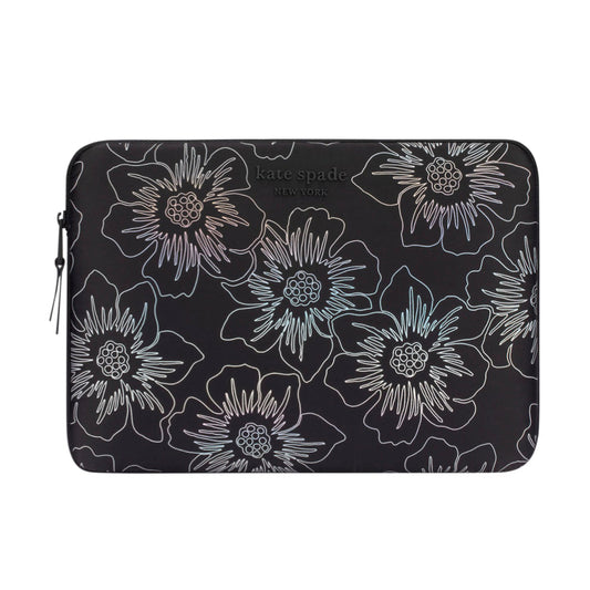 กระเป๋าคอมพิวเตอร์ Puffer 14 นิ้ว สี Hollyhock Iridescent Black ปกป้อง MacBook หรือ Laptop ของคุณ จากแบรนด์ KATE SPADE