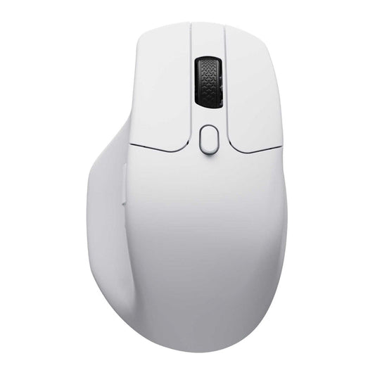 เมาส์ไร้สาย Keychron M6 Mouse Switch สี White เชื่อมต่อไร้สาย 2.4 GHz และ Bluetooth 5.1 ใช้งานได้ต่อเนื่อง 80 ชั่วโมง