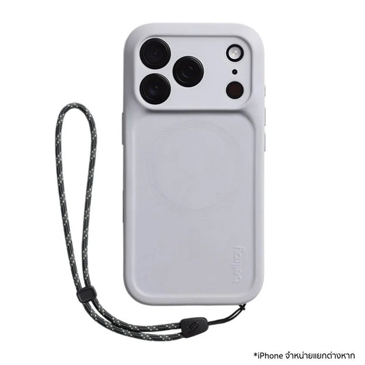 เคส Bellroy iPhone 17 Pro ปกป้องกล้องด้วยฝาครอบโพลิเมอร์ แข็งแรง บัฟเฟอร์ด้านข้าง พร้อมสายคล้องปรับได้ ถ่ายภาพมั่นใจทุกช็อต