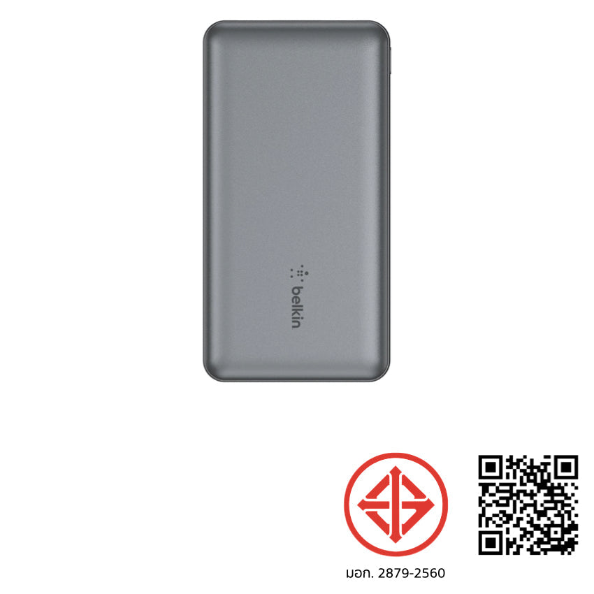 Belkin Pocket Power 10K 1 Port USB-C PD15W 2 Ports USB-A 12W - Gray