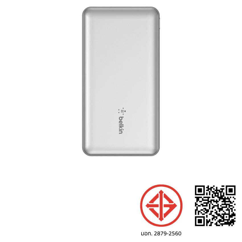 Belkin Pocket Power 10K 1 Port USB-C PD15W 2 Ports USB-A 12W - Silver