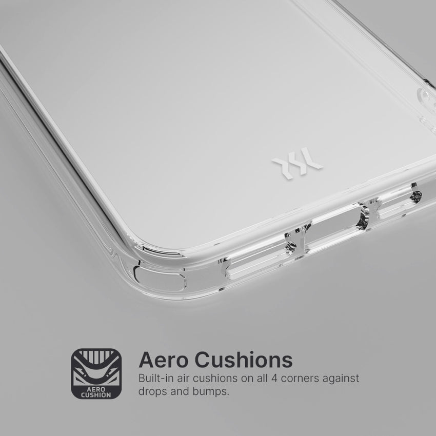 POWER SUPPORT Air Jacket Hybrid for iPhone 15 Pro - Clear