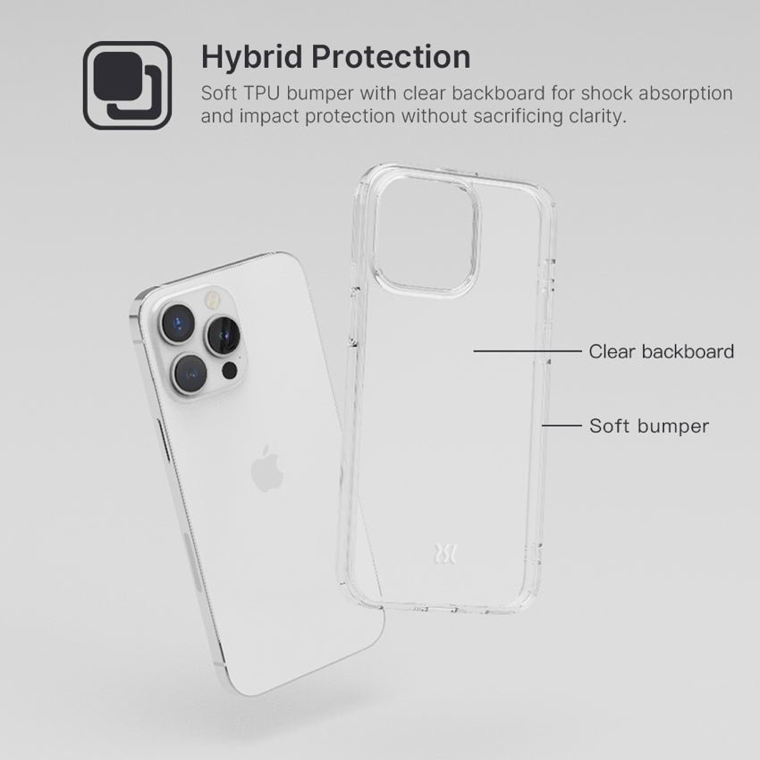 POWER SUPPORT Air Jacket Hybrid for iPhone 15 Pro - Clear