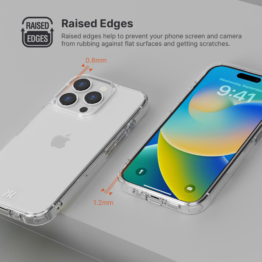 POWER SUPPORT Air Jacket Hybrid for iPhone 15 Pro - Clear