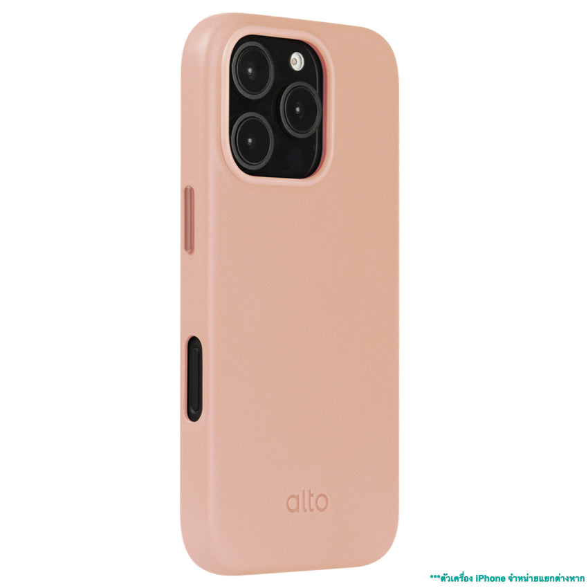Alto Clop Leather Magnetic Case for iPhone 16 Pro Max - Pink