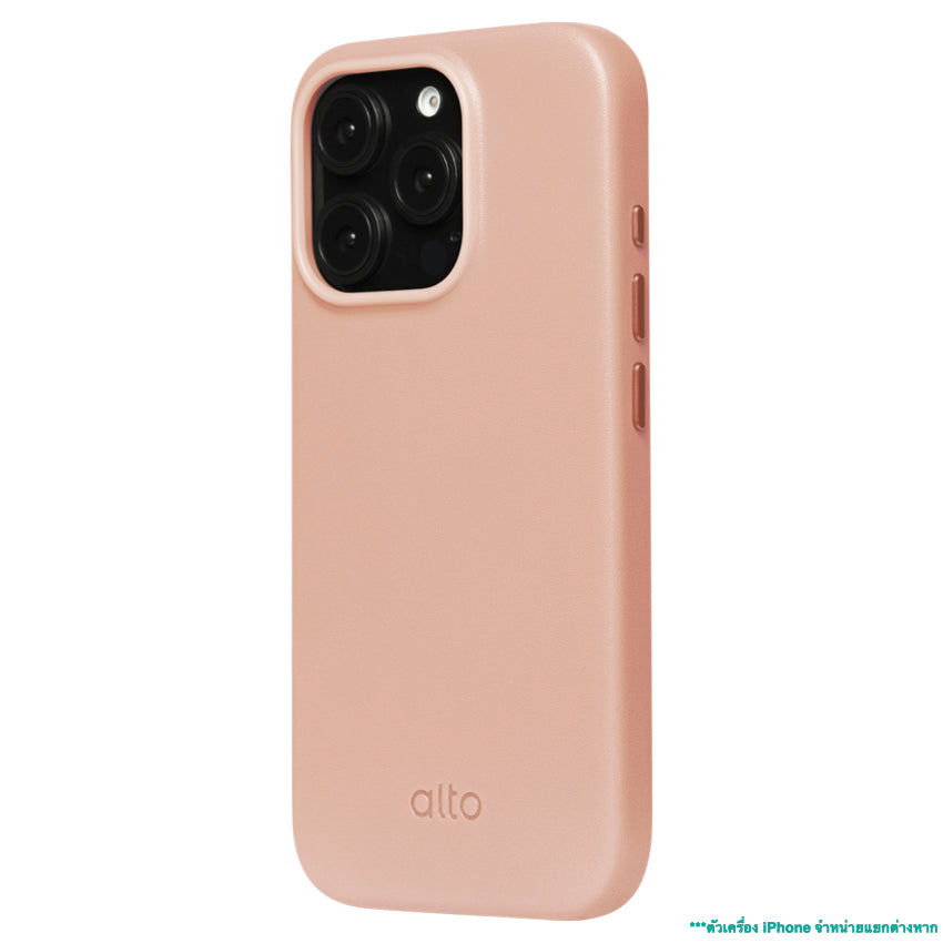 Alto Clop Leather Magnetic Case for iPhone 16 Pro Max - Pink