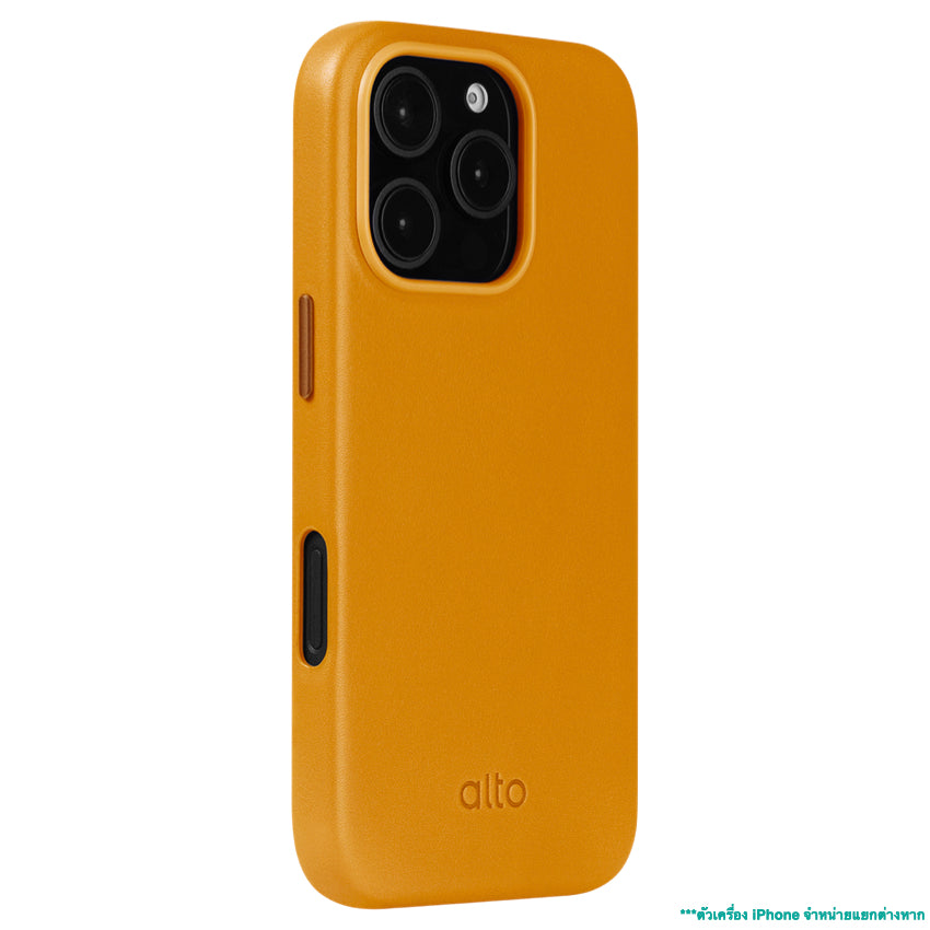 Alto Clop Leather Magnetic Case for iPhone 16 Pro Max - Caramel