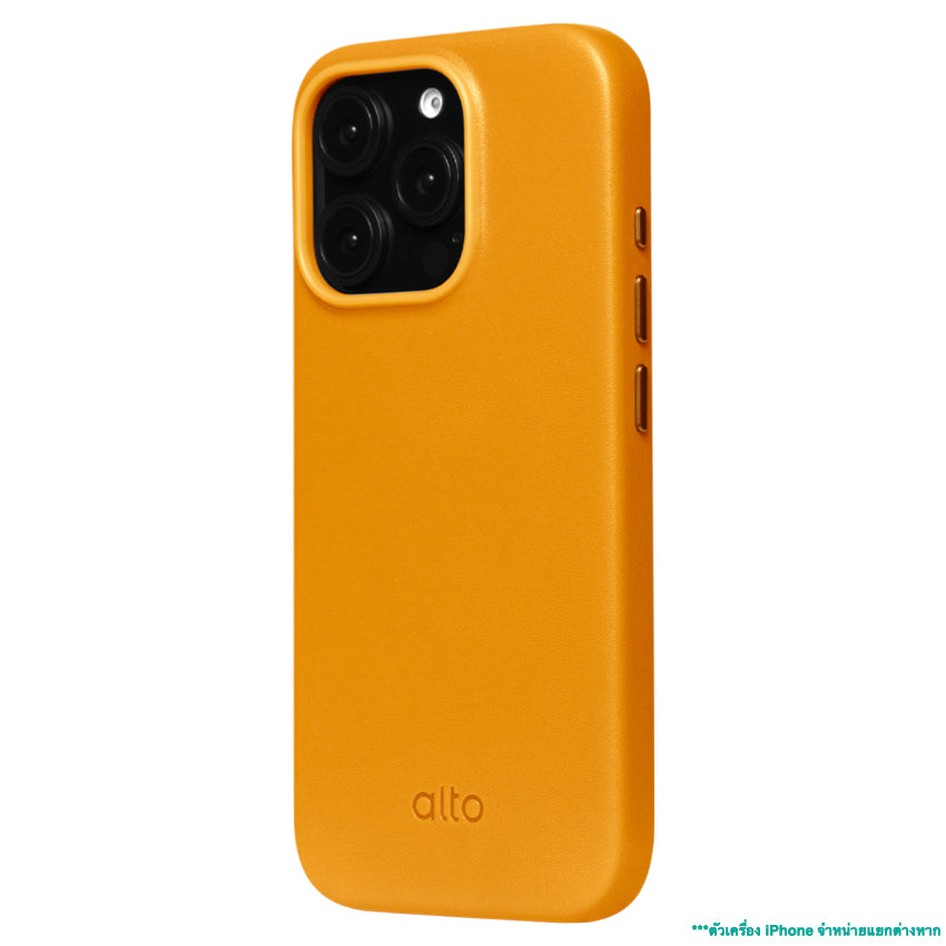 Alto Clop Leather Magnetic Case for iPhone 16 Pro Max - Caramel