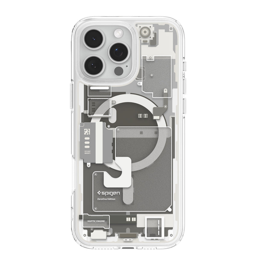 iPhone 16 Pro Case Spigen Ultra Hybrid Magfit - Zero One Natural Titanium