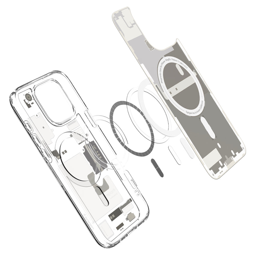 iPhone 16 Pro Case Spigen Ultra Hybrid Magfit - Zero One Natural Titanium