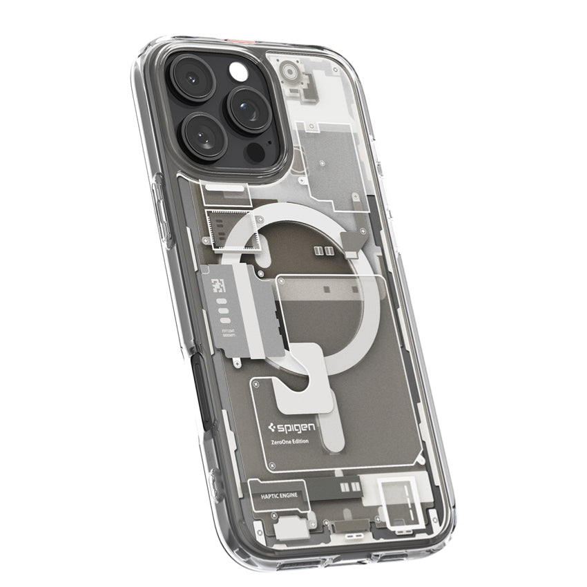 iPhone 16 Pro Case Spigen Ultra Hybrid Magfit - Zero One Natural Titanium