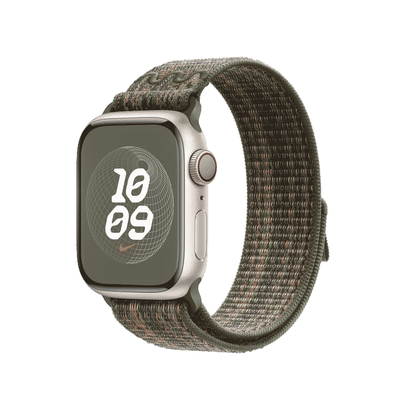 41mm Sequoia/Orange Nike Sport Loop