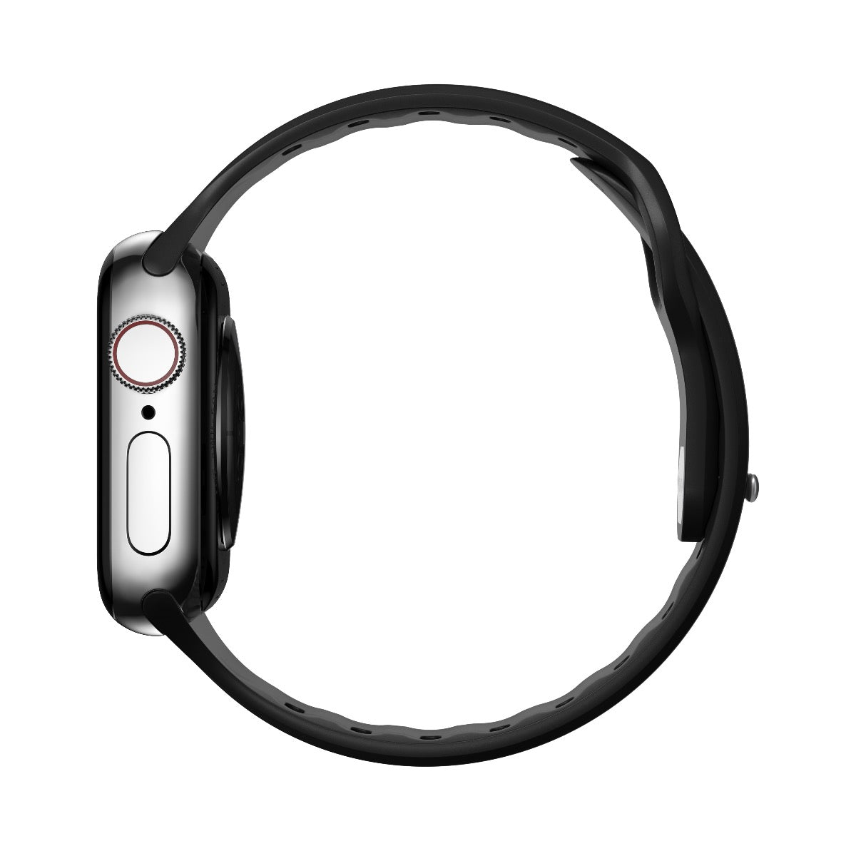NOMAD Sport Slim FKM for Apple Watch 40/41mm Black - Silver Hardware