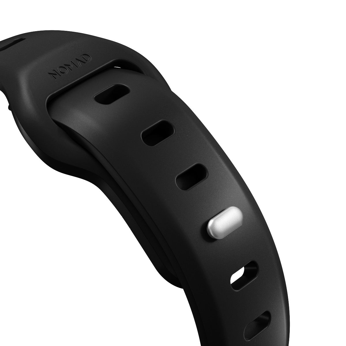 NOMAD Sport Slim FKM for Apple Watch 40/41mm Black - Silver Hardware