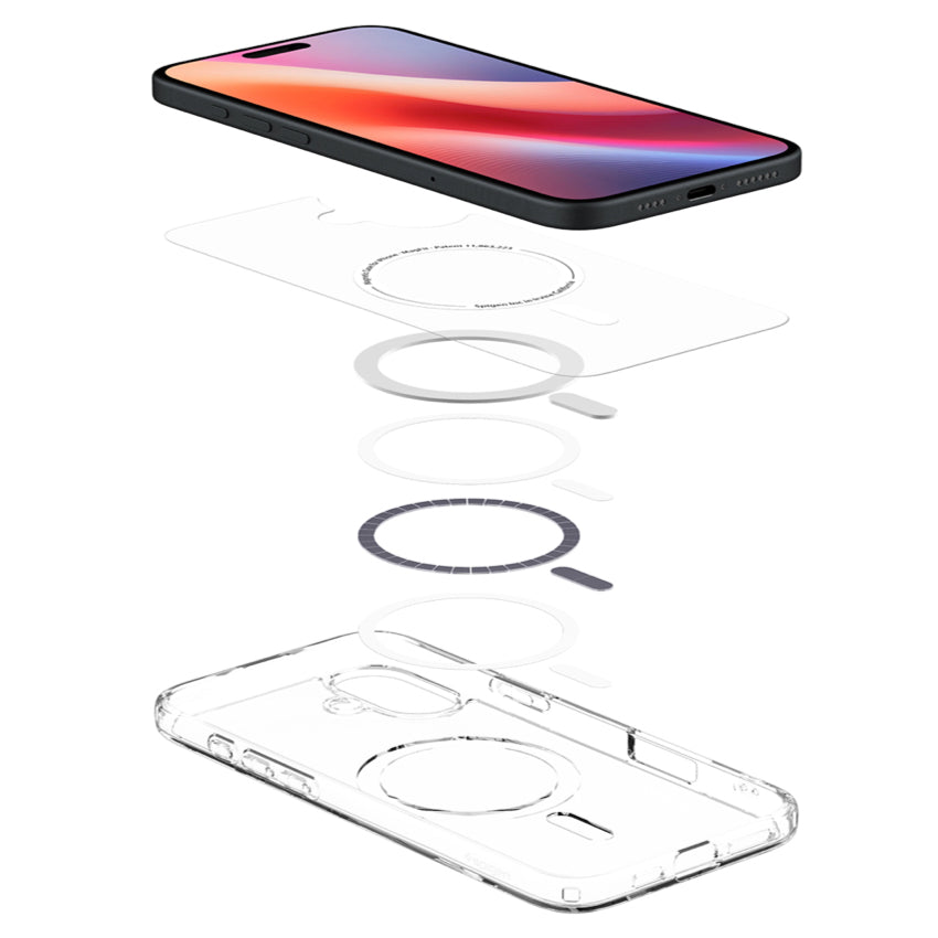 Spigen Crystal Hybrid Magfit for iPhone 16 Plus  - White
