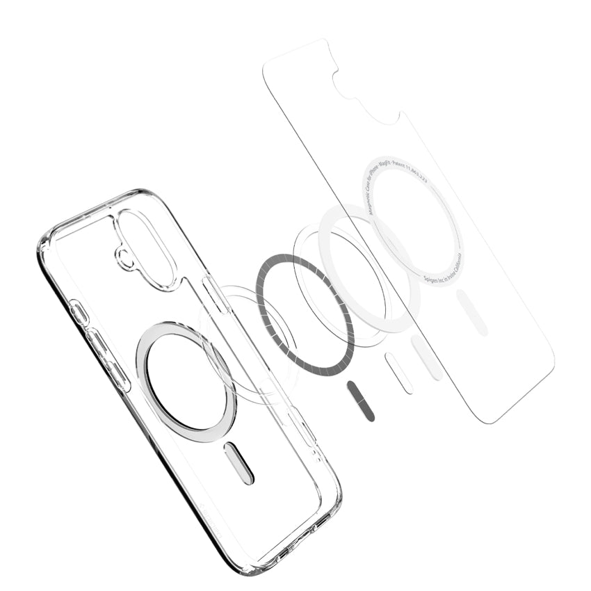 Spigen Crystal Hybrid Magfit for iPhone 16 Plus  - White