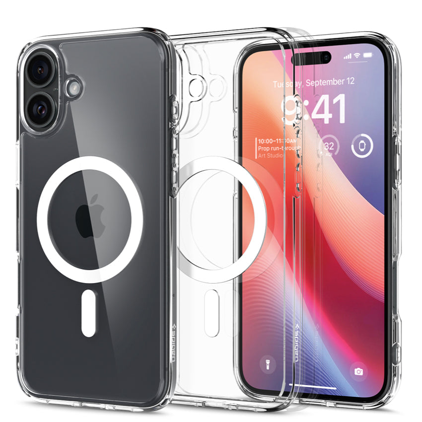 Spigen Crystal Hybrid Magfit for iPhone 16 Plus  - White