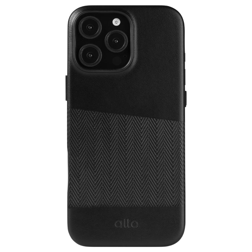 iPhone 16 Pro Max Case Alto Herring Leather MagSafe - Raven