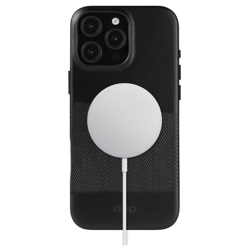 iPhone 16 Pro Max Case Alto Herring Leather MagSafe - Raven