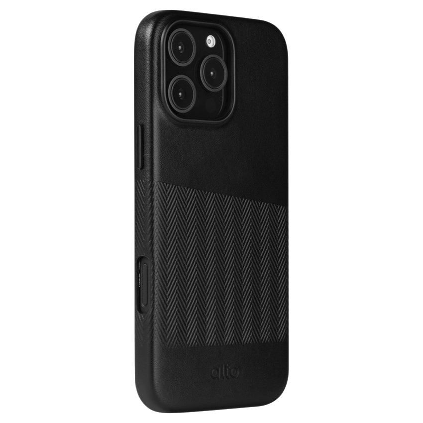 iPhone 16 Pro Max Case Alto Herring Leather MagSafe - Raven