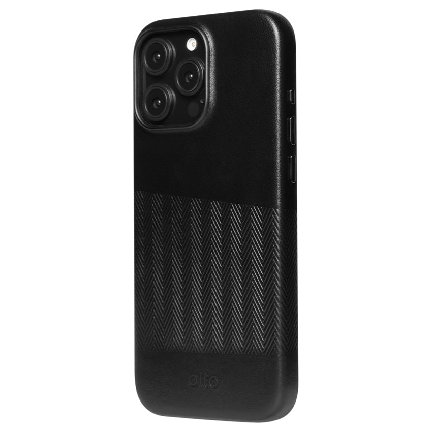 iPhone 16 Pro Max Case Alto Herring Leather MagSafe - Raven