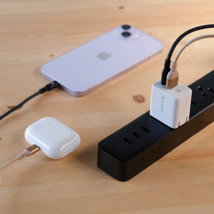ADAM ELEMENTS OMNIA X35A GaN 35W USB-C and USB-A Compact Charger - Black