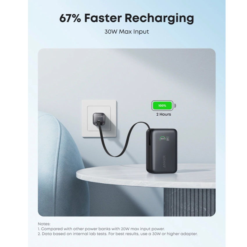 Anker Nano Power Bank 10K 45W - Black