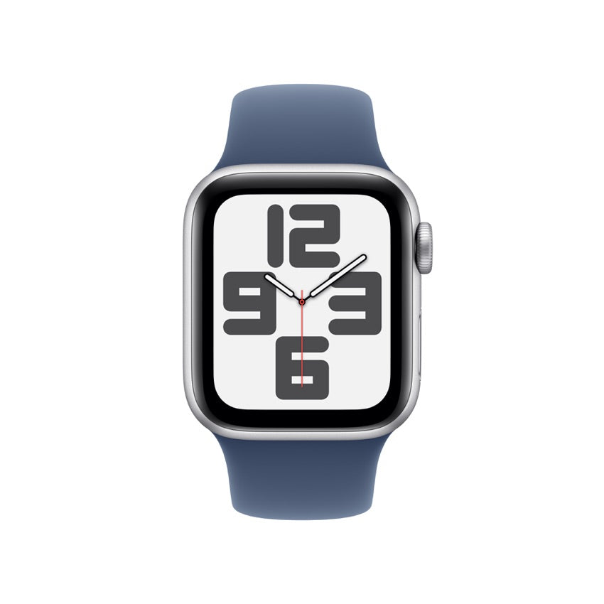 Apple AW 40mm Silver Aluminium Case SE G2 GPS - Denim Sport Band M/L