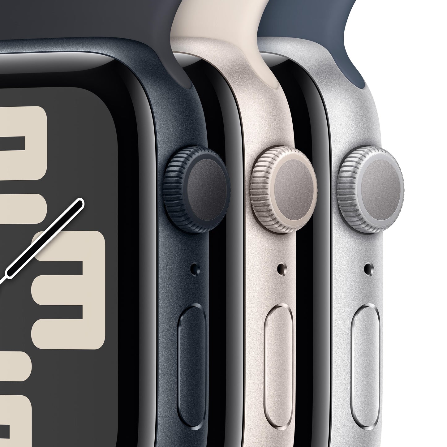 Apple Watch SE GPS 40mm Silver Aluminum Case with Storm Blue Sport Band - M/L