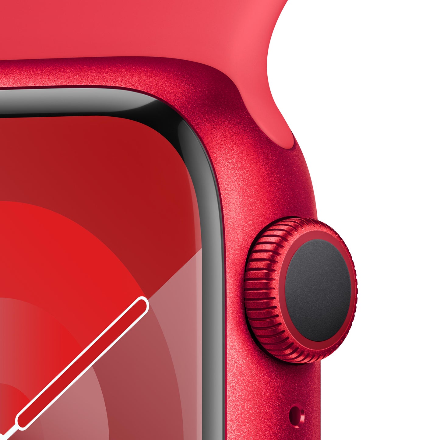 Apple Watch Series 9 GPS 41mm (PRODUCT)RED Aluminum Case with (PRODUCT)RED Sport Band - S/M