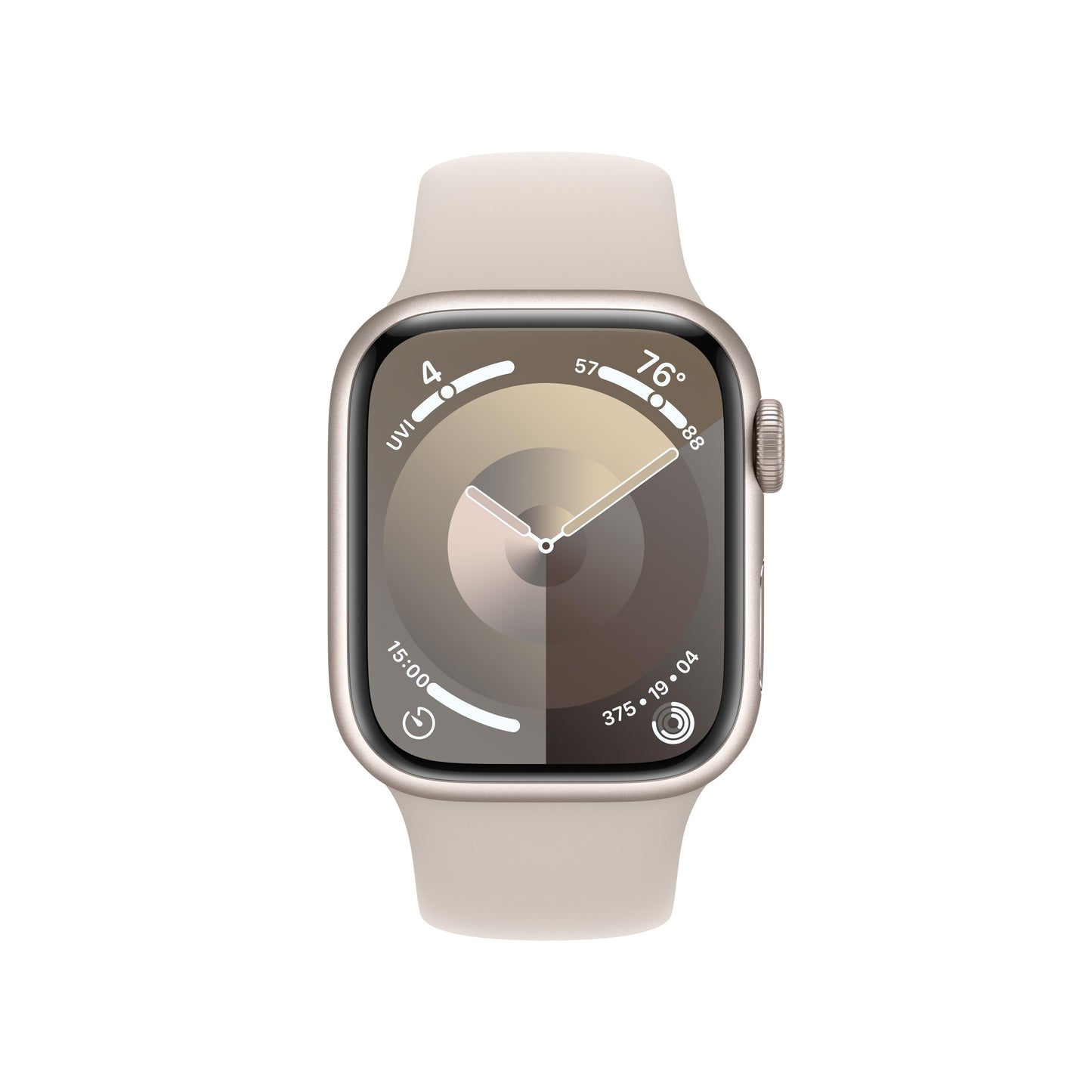 Apple Watch Series 9 GPS + Cellular 41mm Starlight Aluminum Case with Starlight Sport Band - S/M