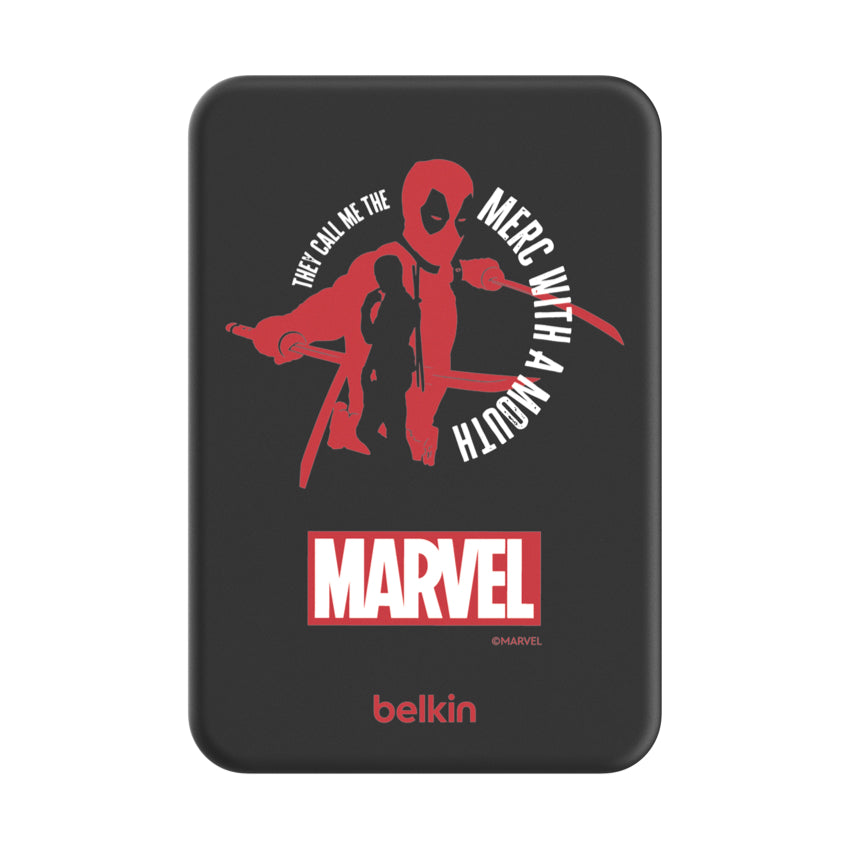 Belkin BOOST CHARGE Magnetic 7.5W Wireless Power Bank 5K with Kickstand-Deadpool