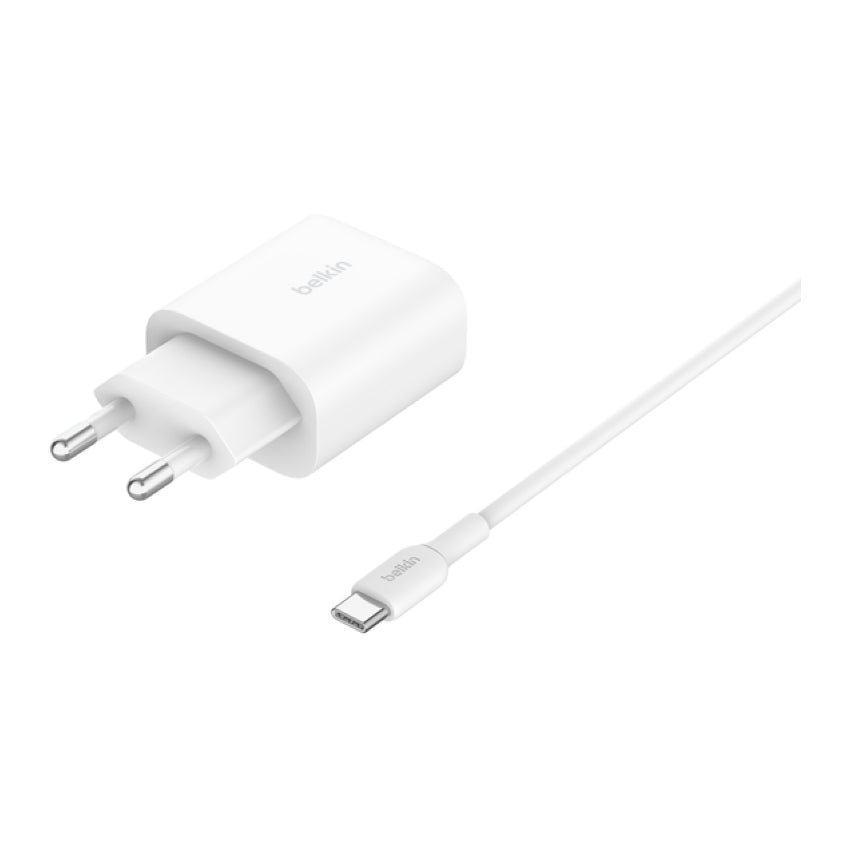 Belkin BOOST CHARGE Qi2 3-in-1 Magnetic Foldable Wireless Charger- White