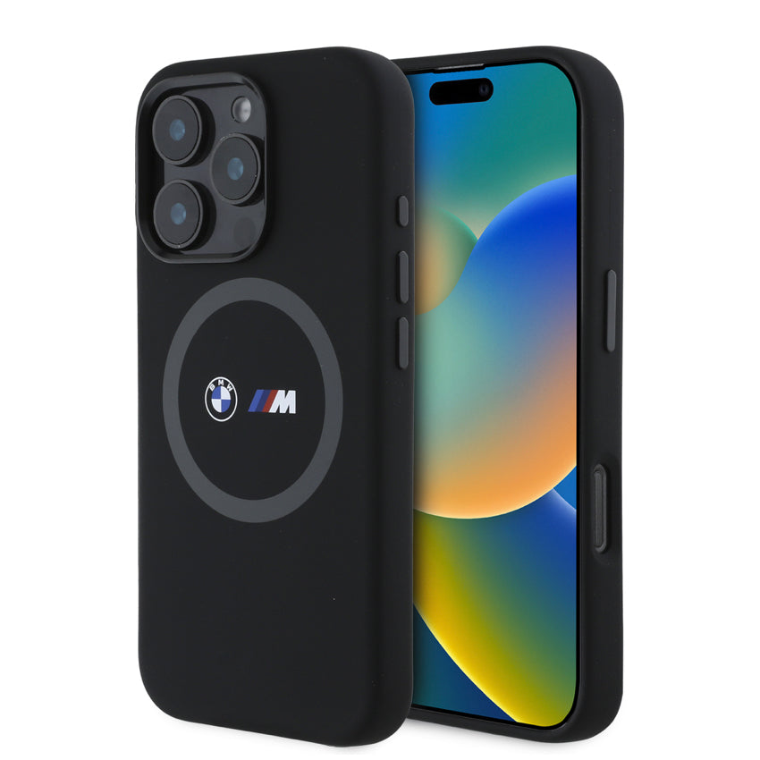 iPhone 16 Pro Bmw M MagSafe Liquid Silicone - Black