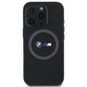เคสไอโฟน M Mag Liquid Silicone สำหรับ iPhone 16 Pro Max สี Black แบรนด์ BMW