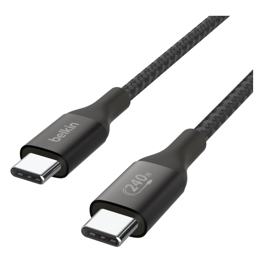 Belkin Boost Charge Braided USB-C to USB-C 240W 1m - Black