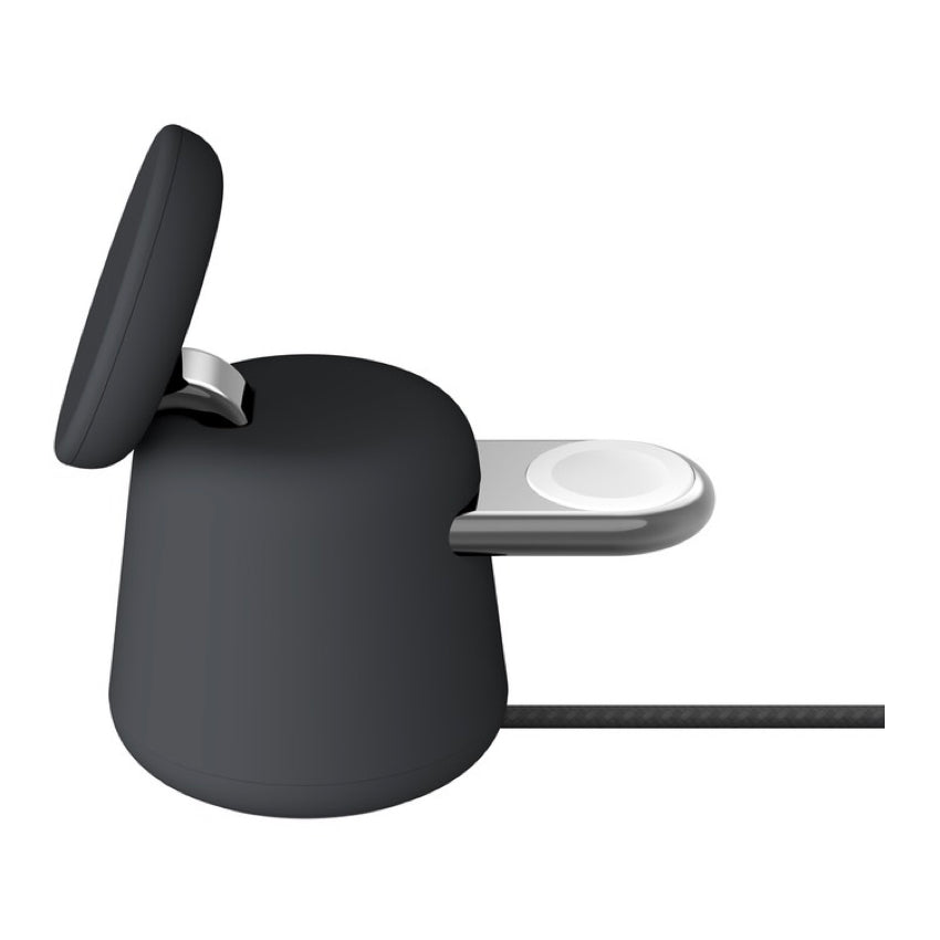 Belkin BoostCharge Pro MagSafe 2 in 1  Wireless Charging Dock 15W- Charcoal