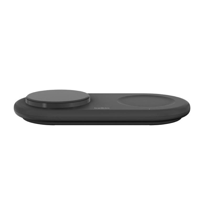 Belkin BOOST CHARGE Qi2 2-in-1 Wireless Charging Pad 15W with USB-C Port- Black