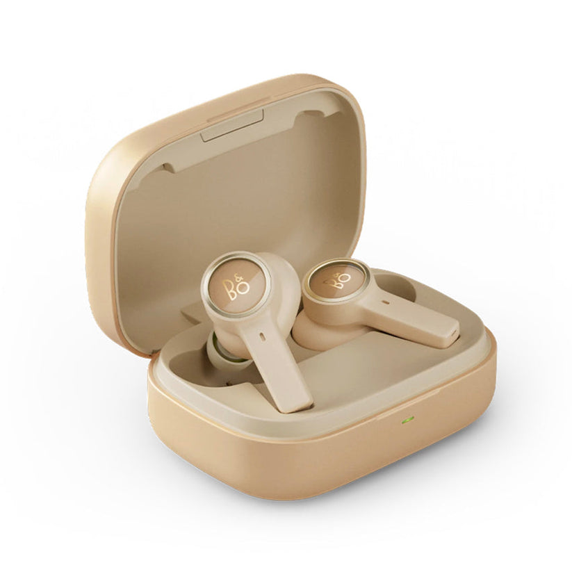 หูฟังไร้สาย Beoplay EX สี Gold Tone พร้อมเคสชาร์จแบตเตอรี่ที่ใช้งานได้ยาวนาน