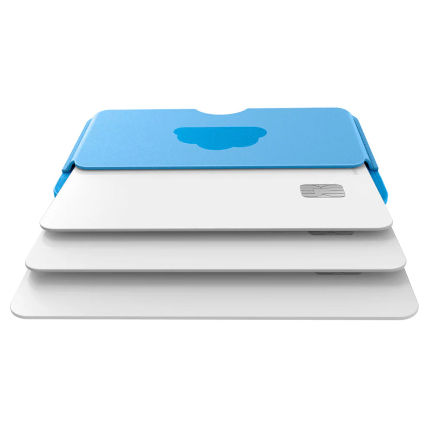 CASEOLOGY Folder Pop Magnetic Wallet Card Holder - Sky Blue Cloud