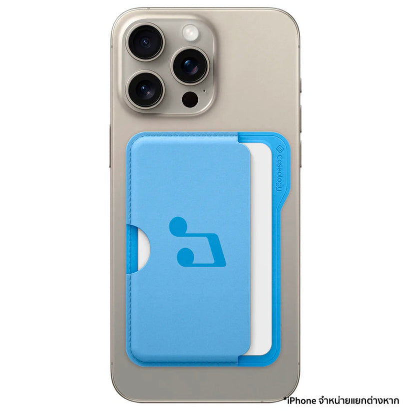 กระเป๋าใส่บัตร Caseology Folder Pop สี Sky Blue Music จากแบรนด์ CASEOLOGY