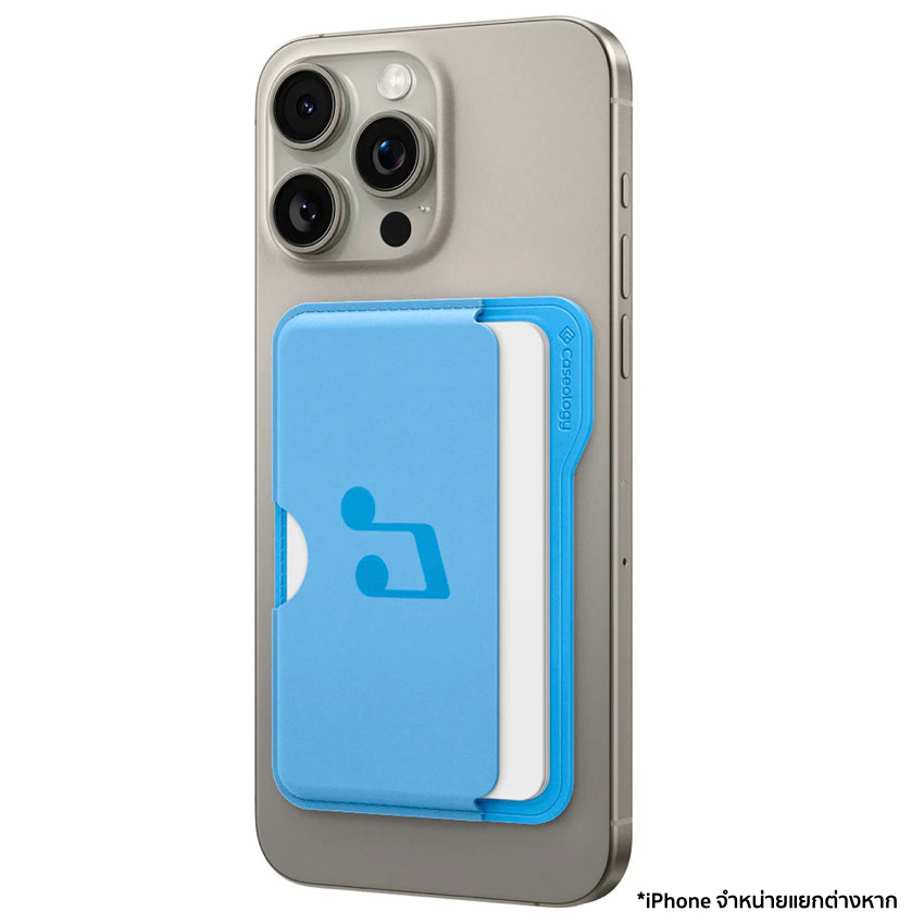 CASEOLOGY Folder Pop Magnetic Wallet Card Holder - Sky Blue Music