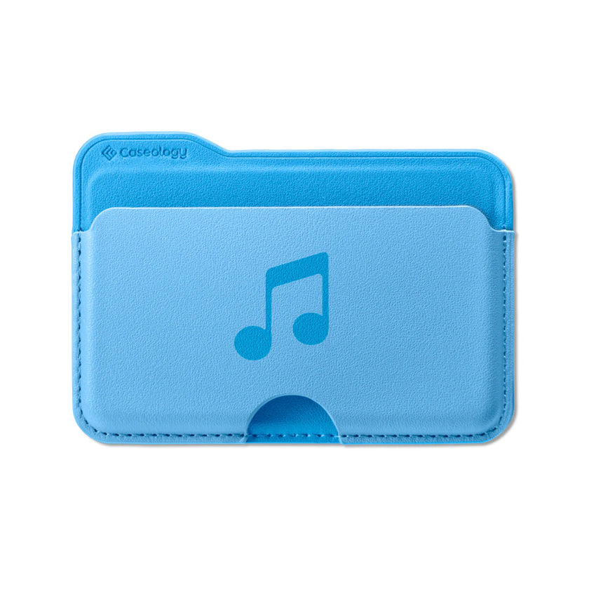 CASEOLOGY Folder Pop Magnetic Wallet Card Holder - Sky Blue Music