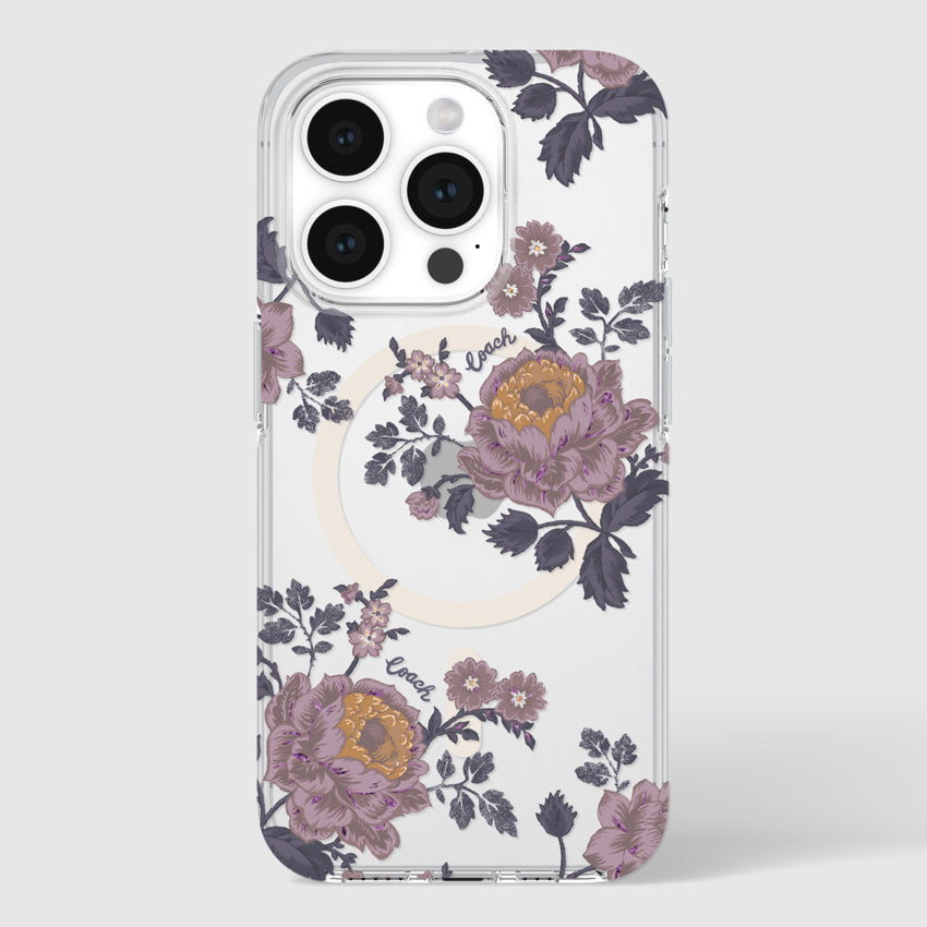 COACH Protective Case Mag for iPhone 15 Pro - Moody Floral