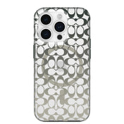 COACH Protective Case Mag for iPhone 15 Pro - Signature C Ombre Deep Forest